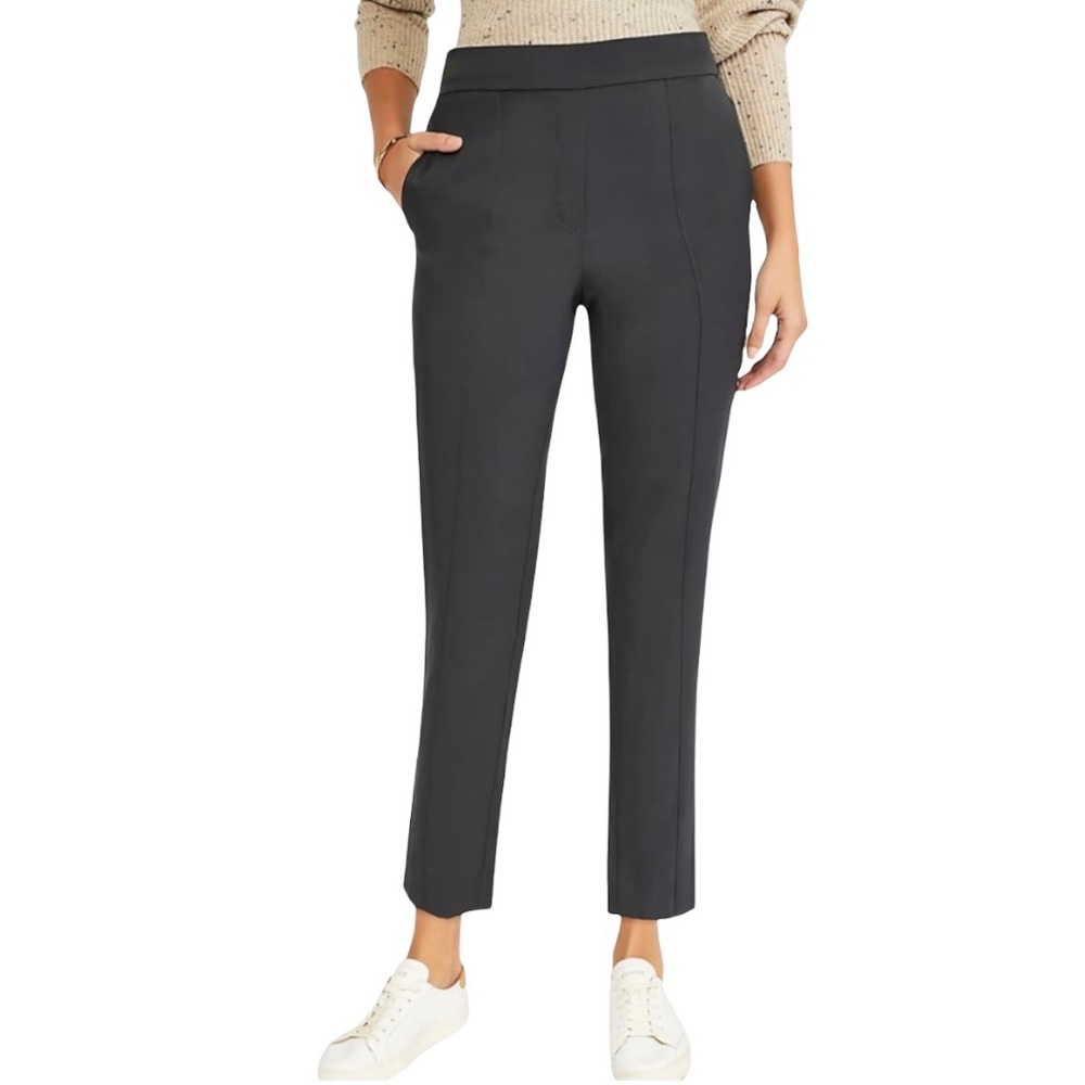 NWT Ann Taylor S Easy Ankle High Rise Pant Gray